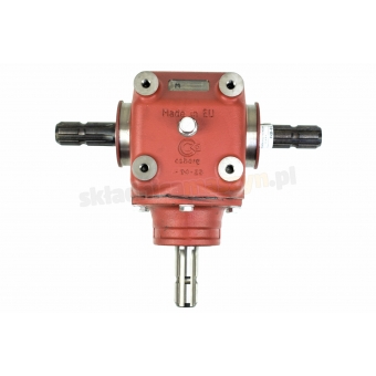 Przekładnia kątowa PKB-02 przełożenie 1:1 potrójna  MOCNA-57KM